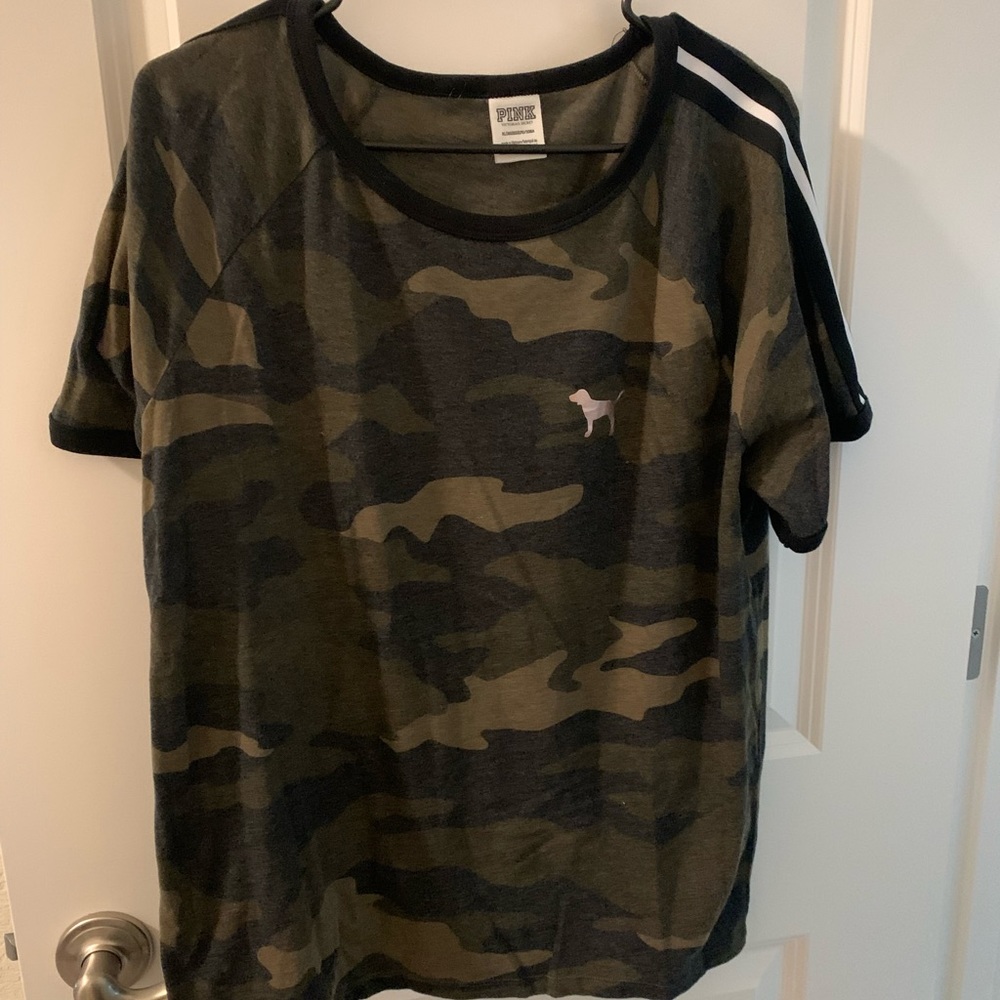 PINK Camo Campus T Shirt
